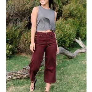 Judy Blue EVA high rise tummy control Burgundy Pants